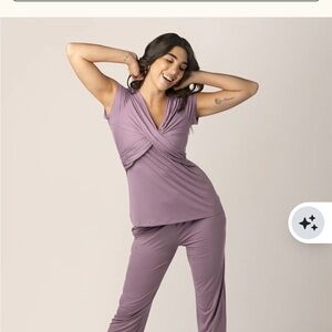 Kindred Bravely Lavender Cross-Front Lounge Set